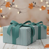 Teal and White Stripes Pattern
