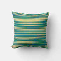 Teal and Yellow Modern Simple Stripes