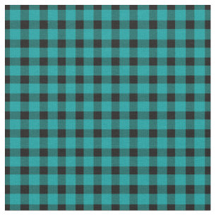 Teal / Aqua Buffalo Country Lumberjack Plaid Fabric