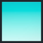 Teal aqua gradient photo print<br><div class="desc">Light aqua blue and teal gradient background.</div>