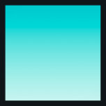 Teal aqua gradient poster<br><div class="desc">Light aqua blue and teal gradient background.</div>