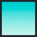 Teal aqua gradient poster<br><div class="desc">Light aqua blue and teal gradient background.</div>