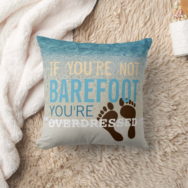 Teal Aqua Turquoise Blue Ocean Surf Waves Cushion (Blanket)