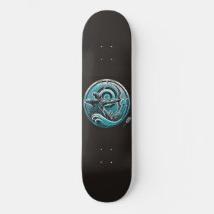Teal Archer Skateboard