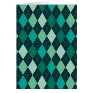 Teal argyle pattern