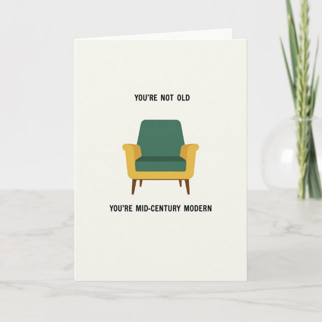 Teal Armchair Mothers Day Card (Front)
