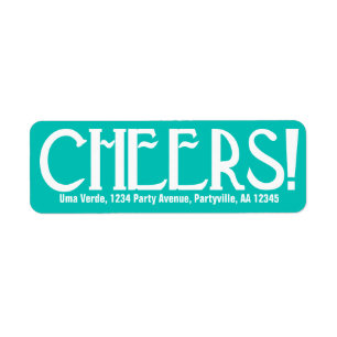 Teal Art Deco Cheers