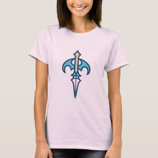 Teal Bat Wing Dagger Symbol T-Shirt