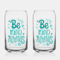 Teal "Be Kind" Motivational Message