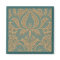 Teal Beige Damask Magnet