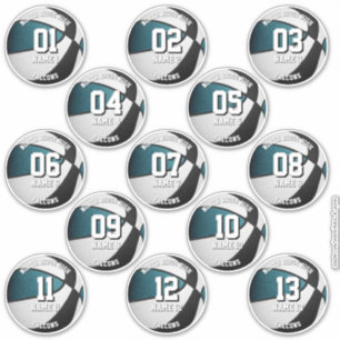 teal black basketball custom 13 players names