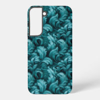 Teal Blue Abstract Elegance
