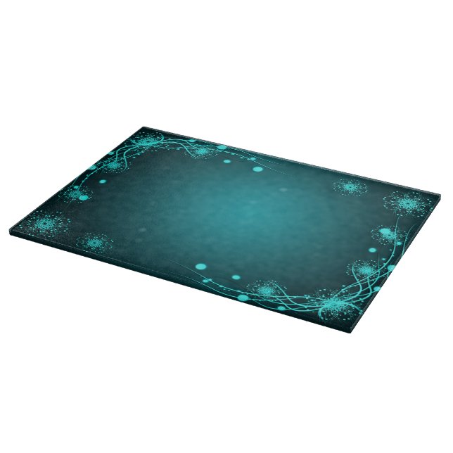 Teal Blue Daydream Inspiration Romantic Cutting Board (Corner)