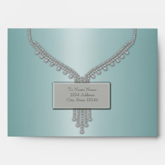 Teal Blue Diamonds Teal Blue Envelopes