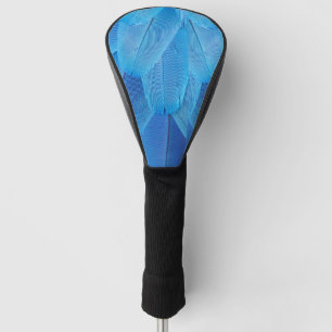 Teal Blue Feathers of the Macaw Parrot Golf Head Cover