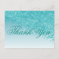 Teal Blue Glitter Teal Blue Shades Thank You
