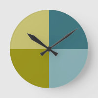 Teal Blue Gold Yellow