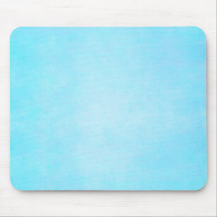 Teal Blue Light Watercolor Template Blank Mouse Pad