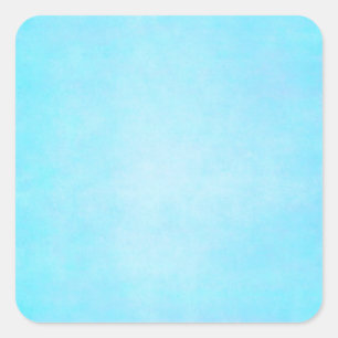 Teal Blue Light Watercolor Template Blank Square Sticker