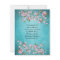 Teal Blue Pink Japanese Cherry Blossoms Wedding