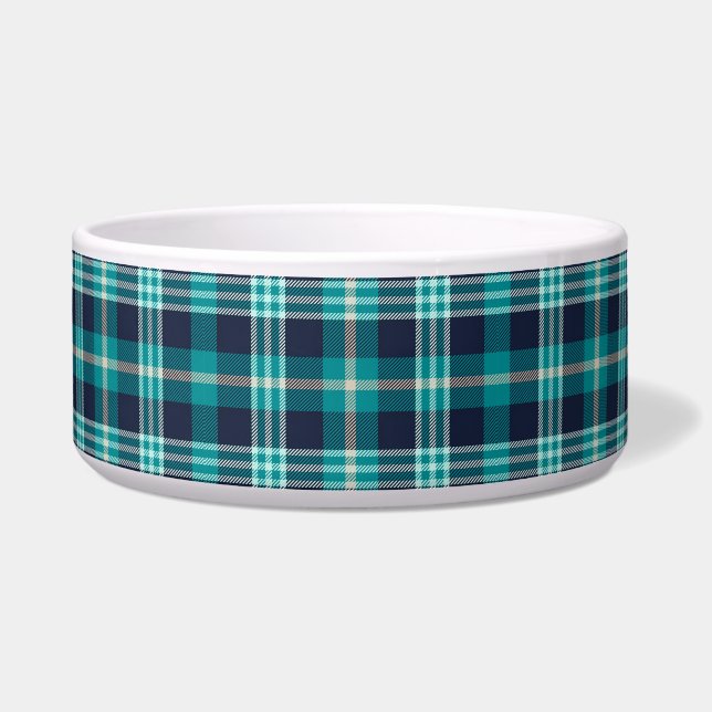 Teal Blue Plaid Pattern (Front)