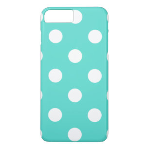 Teal Blue Polka Dot Pattern Case-Mate iPhone Case