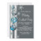 Teal Blue Snowflakes Ornaments Christmas Party