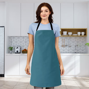Teal Blue Solid Colour Apron