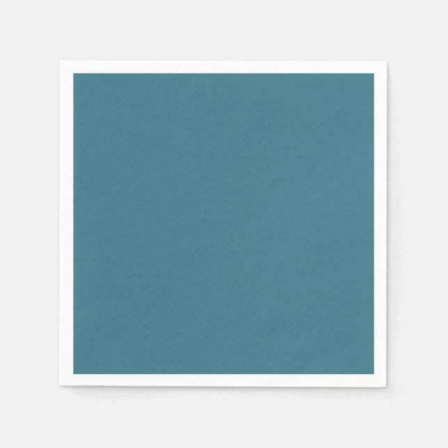 Teal Blue Solid Colour Napkin (Front)