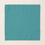 Teal blue solid colour, scarf<br><div class="desc">Teal blue solid colour (matches with Tropical leaves pattern).</div>