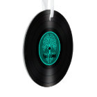 Teal Blue Tree of Life Personalised Vinyl Record
