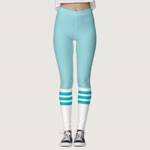 Teal Blue Tube Sock Leggings
