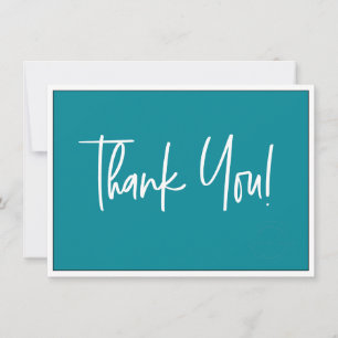 Teal Blue White Company Logo Social Thank You 