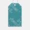 Teal Blue White Snowflakes Gift Tags