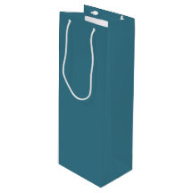 Teal Blue Wine Gift Bag