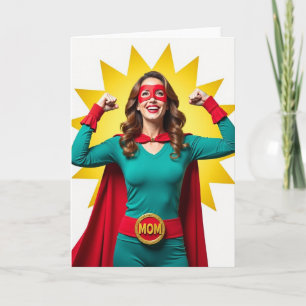Teal Bodysuit Hero Mum Card