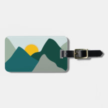 Teal Boho Mountain