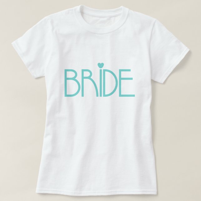 Teal Bride T-Shirt (Design Front)