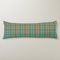 Teal Brown Plaid Pattern