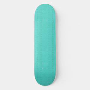 Teal bubble stripe patterned Skateboard
