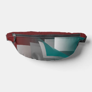 Teal burgundy grey pages bum bags