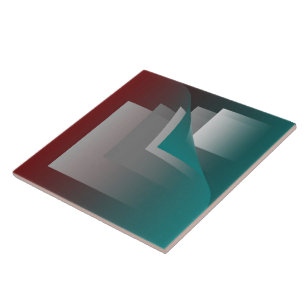 Teal burgundy grey pages tile