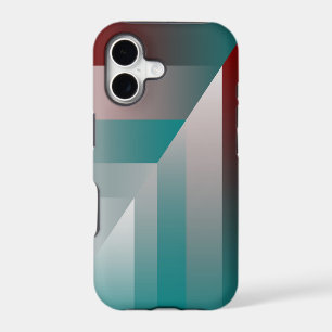 teal burgundy grey triangles