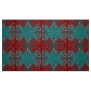 teal burgundy spin fabric