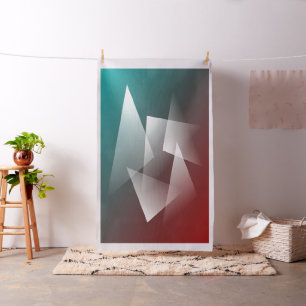 teal burgundy white fabric