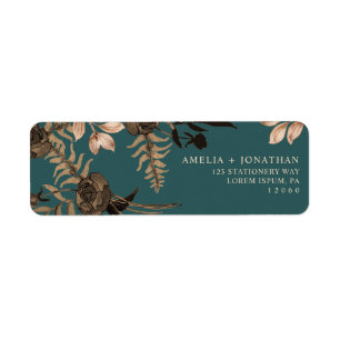 Teal Burnt orange terracotta floral fall wedding