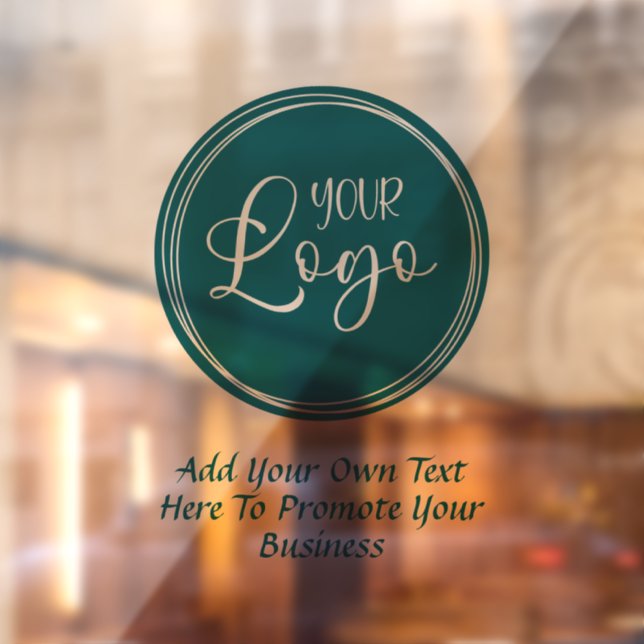 Teal Business Logo with Promo Text (Sheet 2)