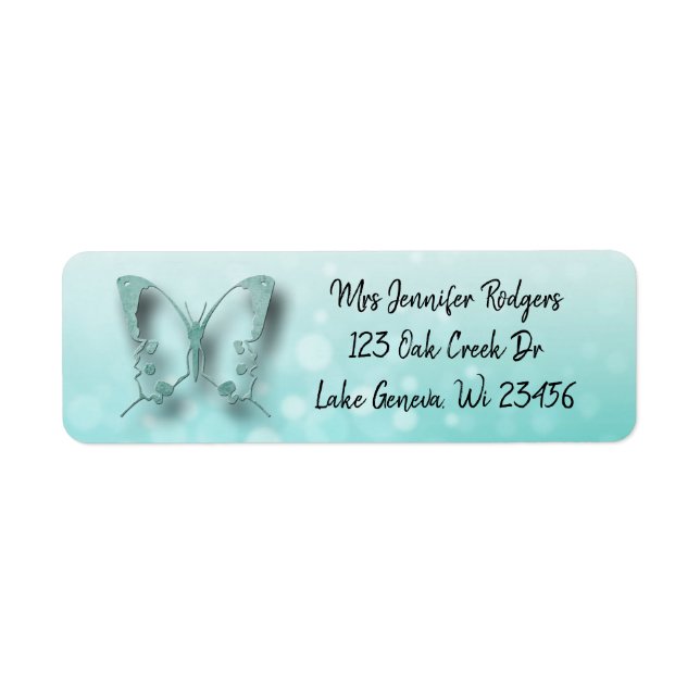 Teal  Butterfly (Front)