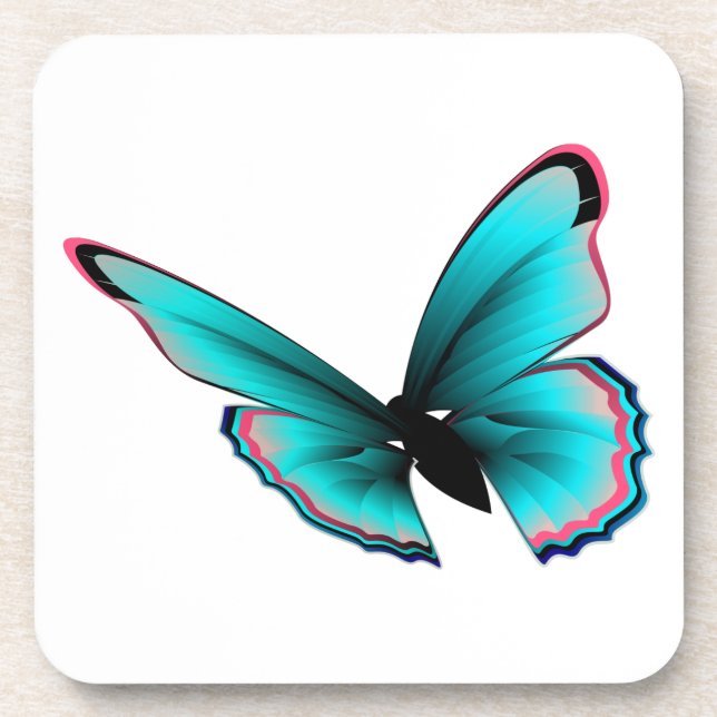 Teal Butterfly Coaster (Front)