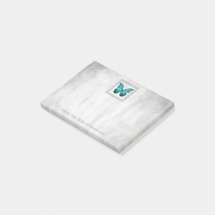 Teal Butterfly Personalised Notes